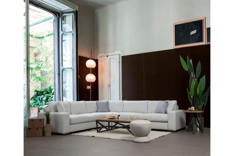 Divaanisohva Portiella - Beige - Huonekalut - Sohva - Kulmasohva