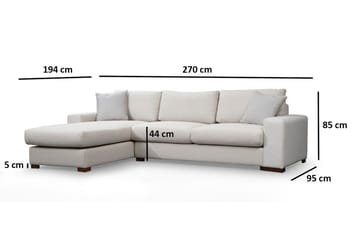 Divaanisohva Portiella - Beige - Huonekalut - Sohva - Divaanisohva