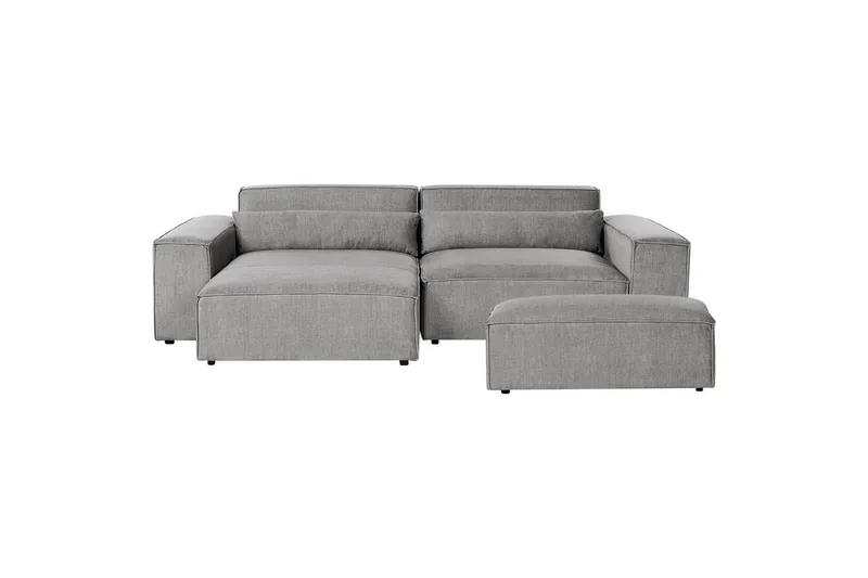 Divansoffa Grey Left-faced