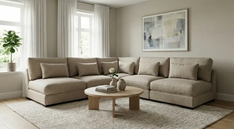 Dubai-kulmasohva, erikoissyvä chenille-kankaalla - Ruskea - Huonekalut - Sohva - Kulmasohva