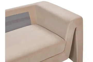 Durran Sohva 3-istuttava - Beige/Musta - Huonekalut - Sohva - 3:n istuttava sohva