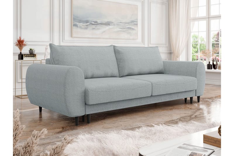 Eduardo Sohva 3-ist. - Vaaleanharmaa - Huonekalut - Sohva - 3:n istuttava sohva