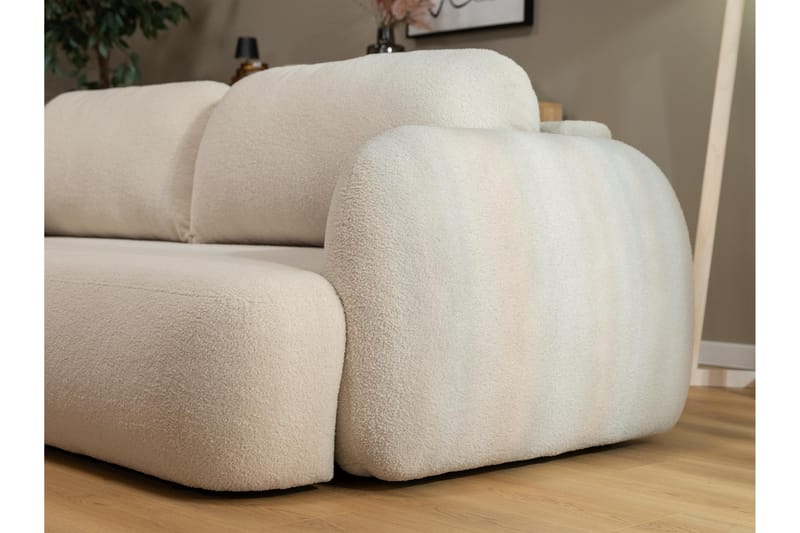 Efrem Vuodesohva 3-Istuttava - Beige - Huonekalut - Sohva - Vuodesohva - 3 istuttava vuodesohva