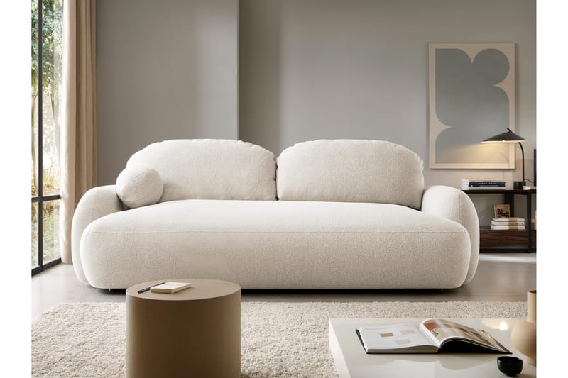 Efrem Vuodesohva 3-Istuttava - Beige - Huonekalut - Sohva - Vuodesohva - 3 istuttava vuodesohva
