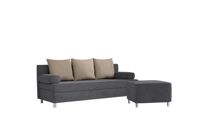 Eifion Vuodesohva 3-istuttava, Tummanharmaa