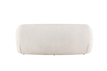 Elio 3-istuttava pehmeä kaareva sohva kangasta - Vaalea beige - Huonekalut - Sohva - 3:n istuttava sohva