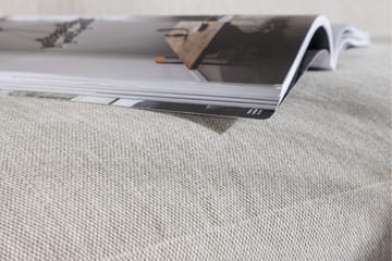 Elio 3-istuttava pehmeä kaareva sohva kangasta - Vaalea beige - Huonekalut - Sohva - 3:n istuttava sohva