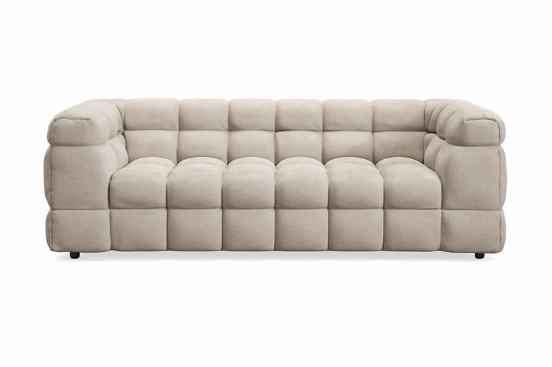Elise Kupliva Sohvaryhmä 3-istuttava Sohva + Nojatuoli - Beige - Huonekalut - Sohva - Sohvaryhmä