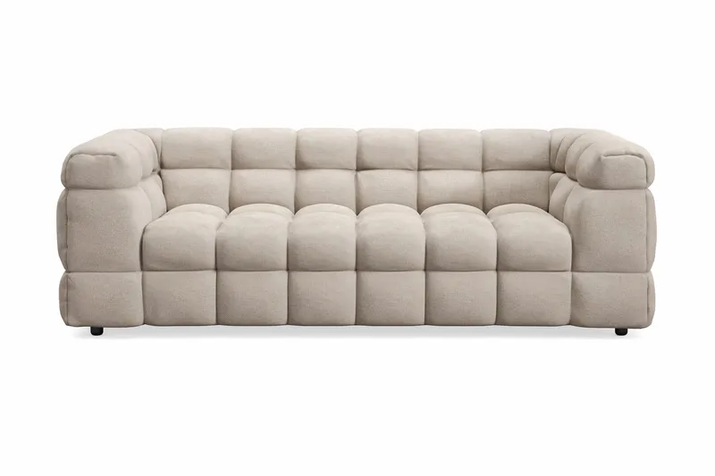 Elise Kupliva Sohvaryhmä 3-istuttava Sohva + Nojatuoli - Beige - Huonekalut - Sohva - Sohvaryhmä