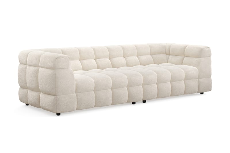 Elise Kupliva Sohvaryhmä 4-istuttava Sohva + Nojatuoli - Beige - Huonekalut - Sohva - Sohvaryhmä