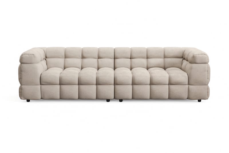 Elise Kupliva Sohvaryhmä 4-istuttava Sohva + Nojatuoli - Beige - Huonekalut - Sohva - Sohvaryhmä
