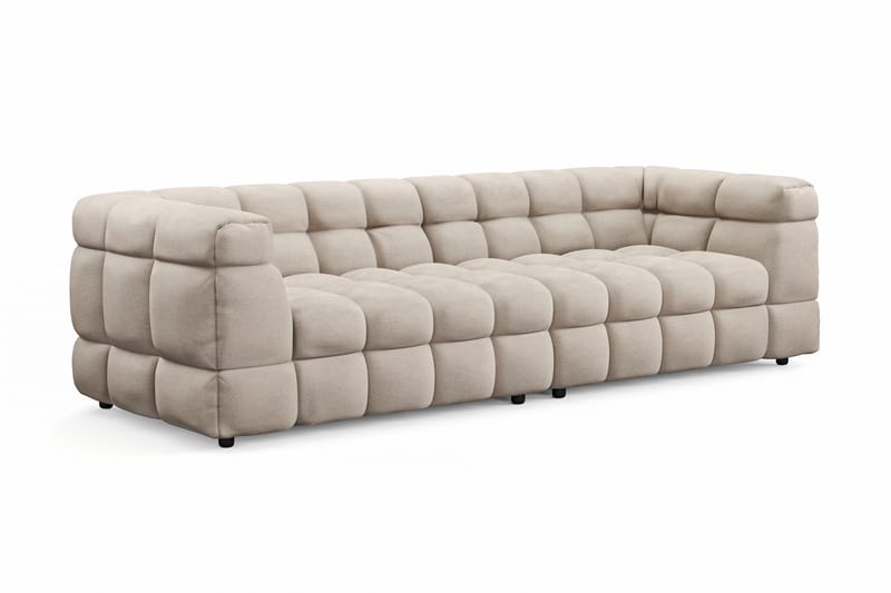 Elise Kupliva Sohvaryhmä 4-istuttava Sohva + Nojatuoli - Beige - Huonekalut - Sohva - Sohvaryhmä