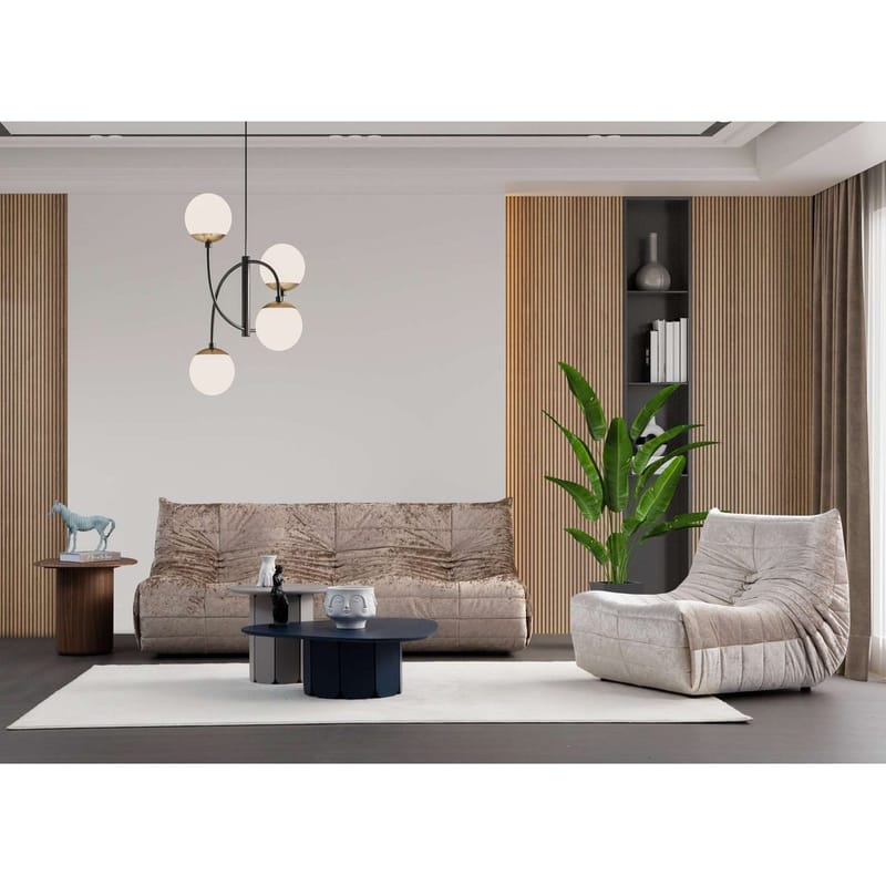 Feylorin 3-istuttava sohva - Kermanvalkoinen - Huonekalut - Sohva - 3:n istuttava sohva