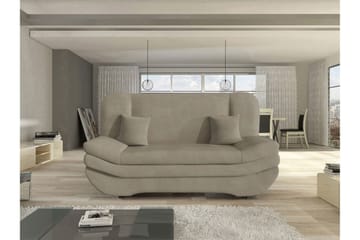 Figurelle 2-istuttava taitettava vuodesohva 130x190 cm säilytystilalla kangasta - Beige - Huonekalut - Sohva - Vuodesohva