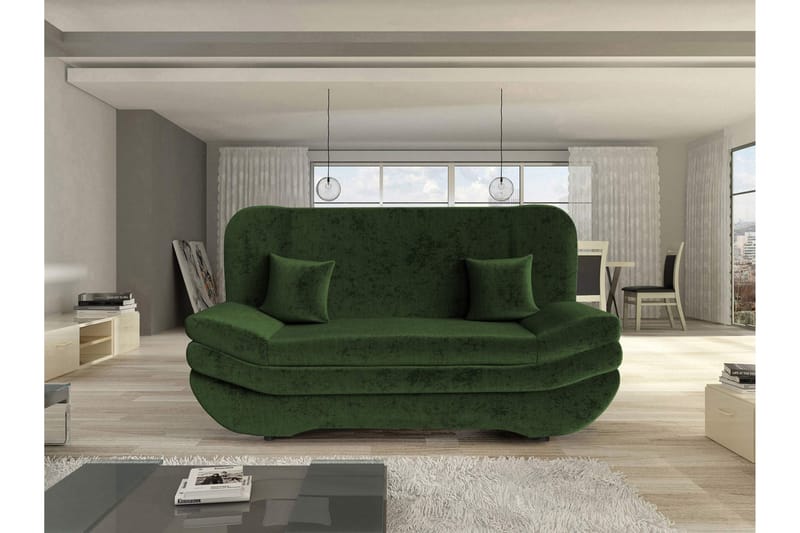 Figurelle Vuodesohva 2-istuttava Chenille - Vihreä - Huonekalut - Sohva - Vuodesohva