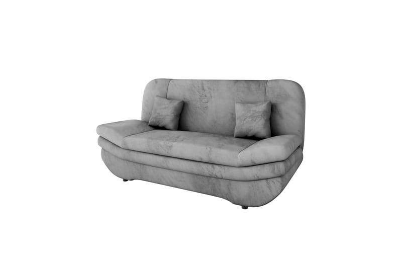 Figurelle Vuodesohva 2-istuttava Plyysi - Harmaa - Huonekalut - Sohva - Vuodesohva