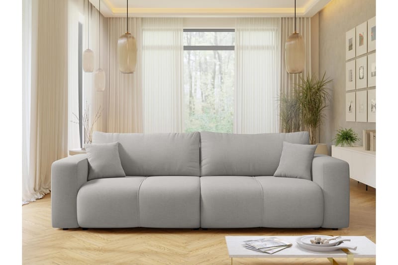 Flo Vuodesohva 3-istuttava - Harmaa - Huonekalut - Sohva - Vuodesohva - 3 istuttava vuodesohva