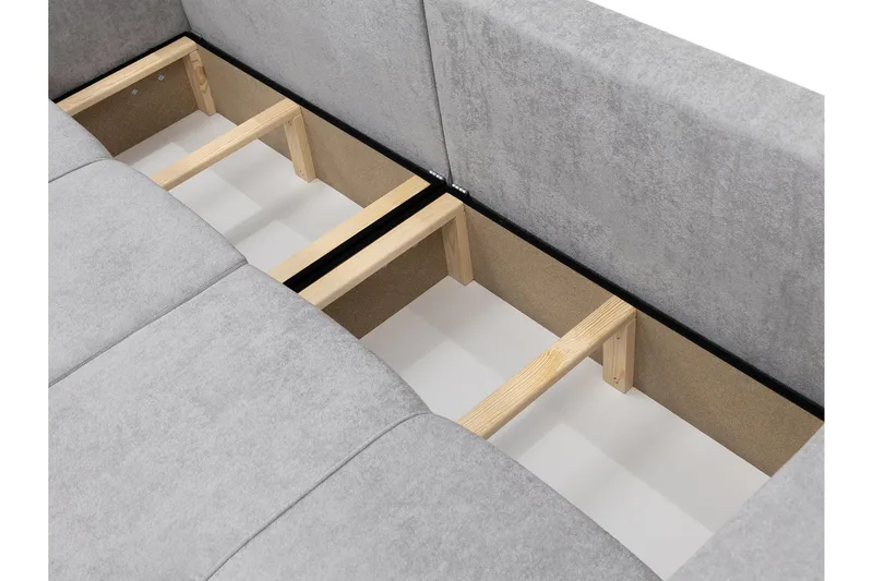 Flo Vuodesohva 3-istuttava Plyysi - Beige - Huonekalut - Sohva - Vuodesohva - 3 istuttava vuodesohva