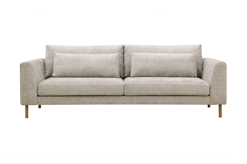 Florenz 3-istuttava Sohva Chenillellä - Harmaa / Beige - Huonekalut - Sohva - 3:n istuttava sohva