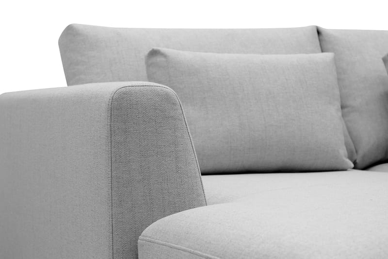 Florenz 4-istuttava Oikeakätinen U-muotoinen Sohva Divaanilla ja Divaanituolilla Kankaalla - Vaaleanharmaa - Huonekalut - Sohva - U-Sohva