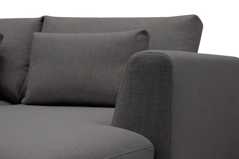 Florenz 4-istuttava Vasenkätinen U-muotoinen Sohva Divaanilla ja Divaanituolilla Kankaalla - Tummanharmaa - Huonekalut - Sohva - U-Sohva