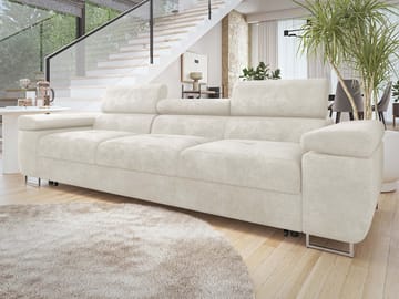 Gabina 3-istuttava sohva - beige - Huonekalut - Sohva - Vuodesohva - 3 istuttava vuodesohva