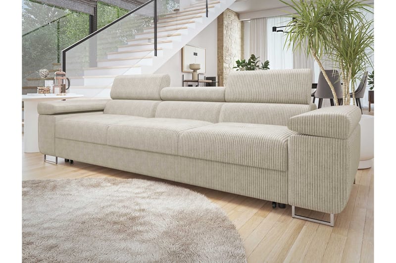 Gabina Vuodesohva 3-istuttava Manchester - Beige - Huonekalut - Sohva - Vuodesohva - 3 istuttava vuodesohva