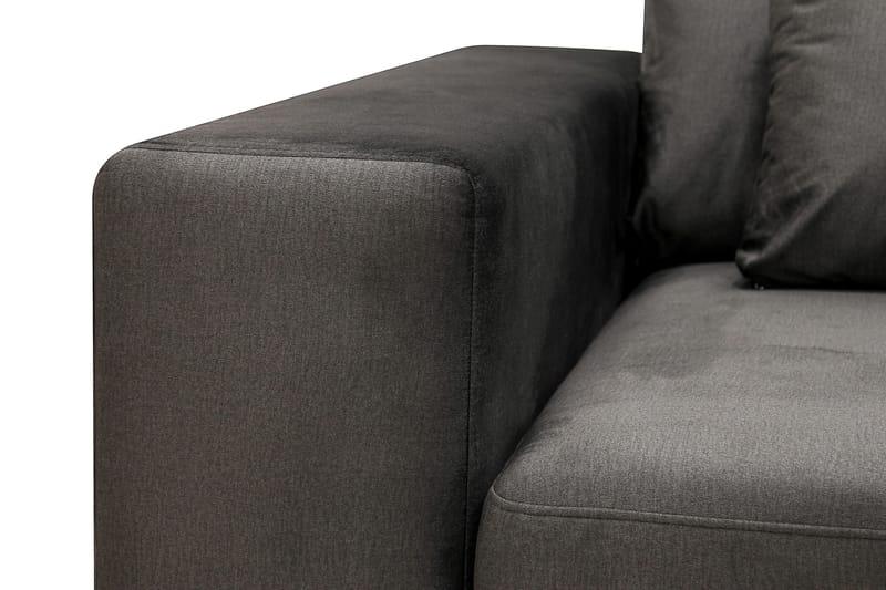 Grande 5-istuttava Sohva divaanilla Oikea - Tummanharmaa Sametti - Huonekalut - Sohva - Divaanisohva