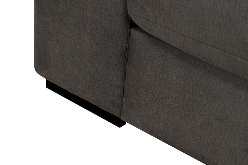 Grande 5-istuttava Sohva divaanilla Oikea - Tummanharmaa Sametti - Huonekalut - Sohva - Divaanisohva