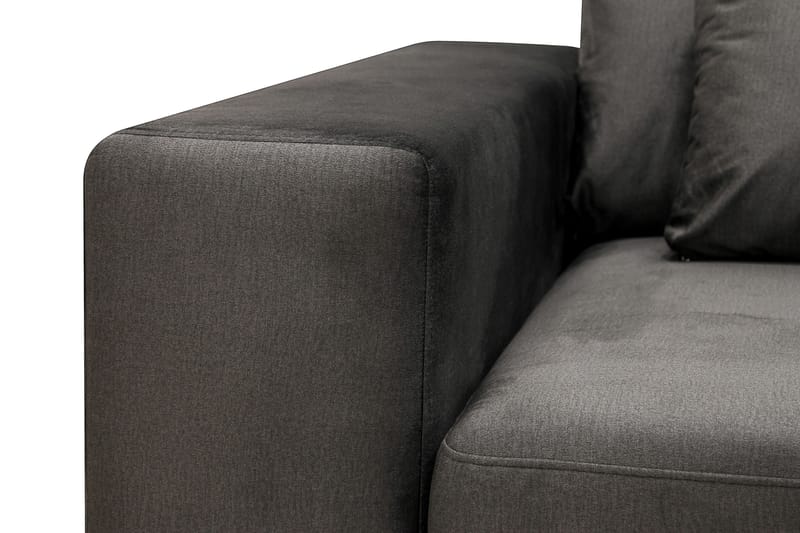 Grande 5-istuttava Sohva divaanilla Oikea - Tummanharmaa Sametti - Huonekalut - Sohva - Divaanisohva