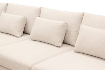 Grande 5-istuttava Sohva divaanilla Vasen - Beige Kangas - Huonekalut - Sohva - Divaanisohva
