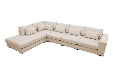 Grande 5-istuttava Sohva divaanilla Vasen - Beige Manchester - Huonekalut - Sohva - Divaanisohva