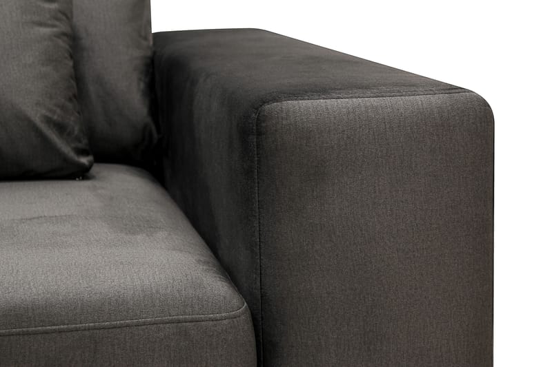 Grande 5-istuttava Sohva divaanilla Vasen - Tummanharmaa Sametti - Huonekalut - Sohva - Divaanisohva