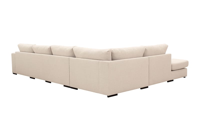 Grande 5-istuttava U-Sohva Divaanilla Oikea - Beige Kangas - Huonekalut - Sohva - Divaanisohva