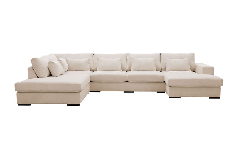 Grande 5-istuttava U-Sohva Divaanilla Oikea - Beige Manchester - Huonekalut - Sohva - Divaanisohva
