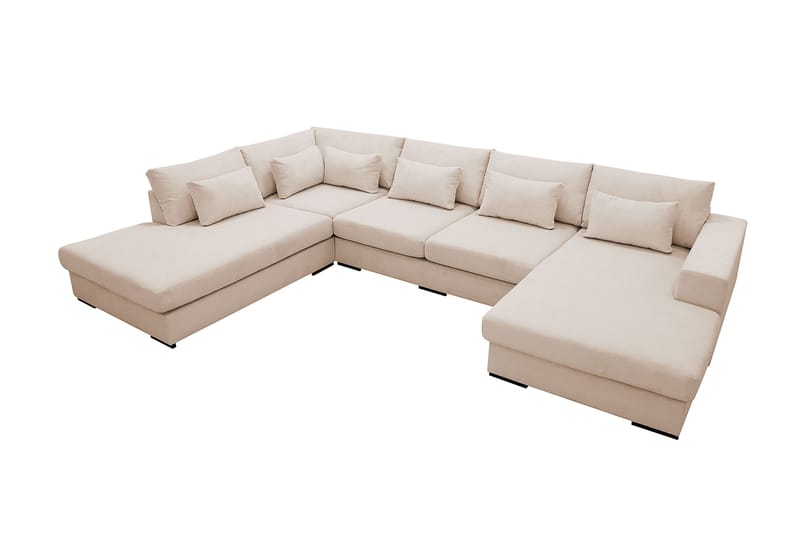 Grande 5-istuttava U-Sohva Divaanilla Oikea - Beige Manchester - Huonekalut - Sohva - Divaanisohva