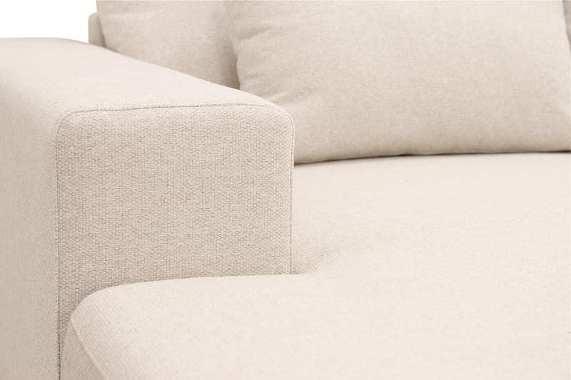 Grande 5-istuttava U-Sohva Divaanilla Vasen - Beige Kangas - Huonekalut - Sohva - Divaanisohva