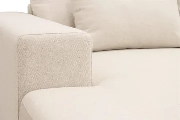 Grande 5-istuttava U-Sohva Divaanilla Vasen - Beige Kangas - Huonekalut - Sohva - Divaanisohva