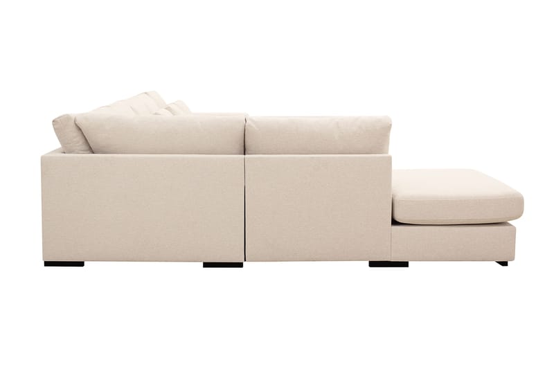 Grande 6-istuttava U-Sohva Divaanilla Oikea - Beige Kangas - Huonekalut - Sohva - Divaanisohva