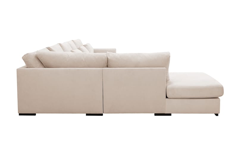 Grande 6-istuttava U-Sohva Divaanilla Oikea - Beige Manchester - Huonekalut - Sohva - Divaanisohva