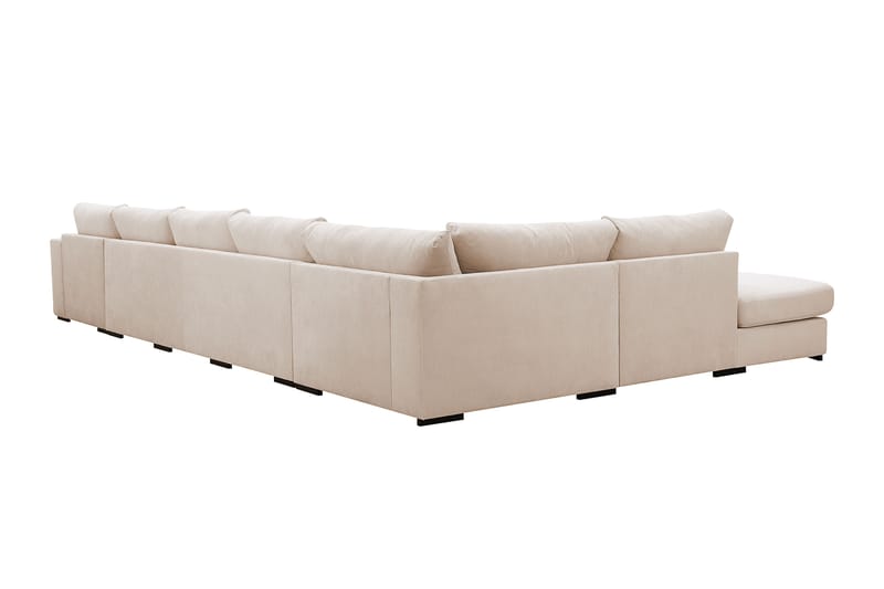 Grande 6-istuttava U-Sohva Divaanilla Oikea - Beige Manchester - Huonekalut - Sohva - Divaanisohva
