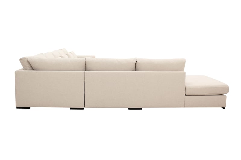 Grande Iso 7-istuttava U-Sohva Divaanilla Oikea - Beige Kangas - Huonekalut - Sohva - Divaanisohva