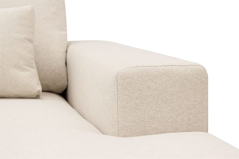 Grande Iso 7-istuttava U-Sohva Divaanilla Oikea - Beige Kangas - Huonekalut - Sohva - Divaanisohva