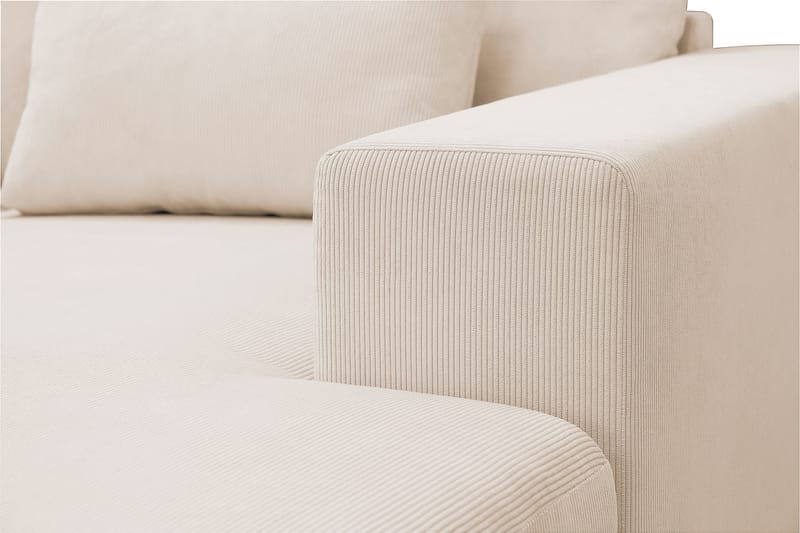 Grande Iso 7-istuttava U-Sohva Divaanilla Oikea - Beige Manchester - Huonekalut - Sohva - Divaanisohva