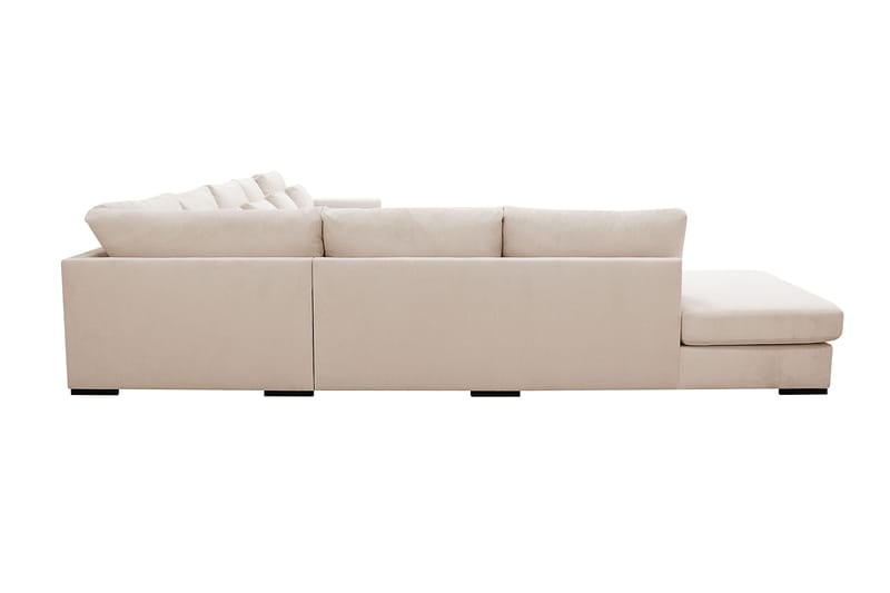 Grande Iso 7-istuttava U-Sohva Divaanilla Oikea - Beige Manchester - Huonekalut - Sohva - Divaanisohva