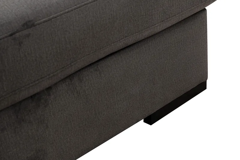 Grande Iso 7-istuttava U-Sohva Divaanilla Oikea - Tummanharmaa Sametti - Huonekalut - Sohva - Moduulisohva - Moduulisohvakokonaisuus