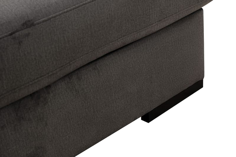 Grande Iso 7-istuttava U-Sohva Divaanilla Oikea - Tummanharmaa Sametti - Huonekalut - Sohva - Divaanisohva