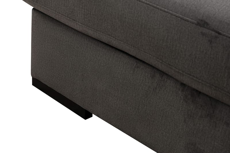 Grande Iso 7-istuttava U-Sohva Divaanilla Vasen - Tummanharmaa Sametti - Huonekalut - Sohva - Divaanisohva