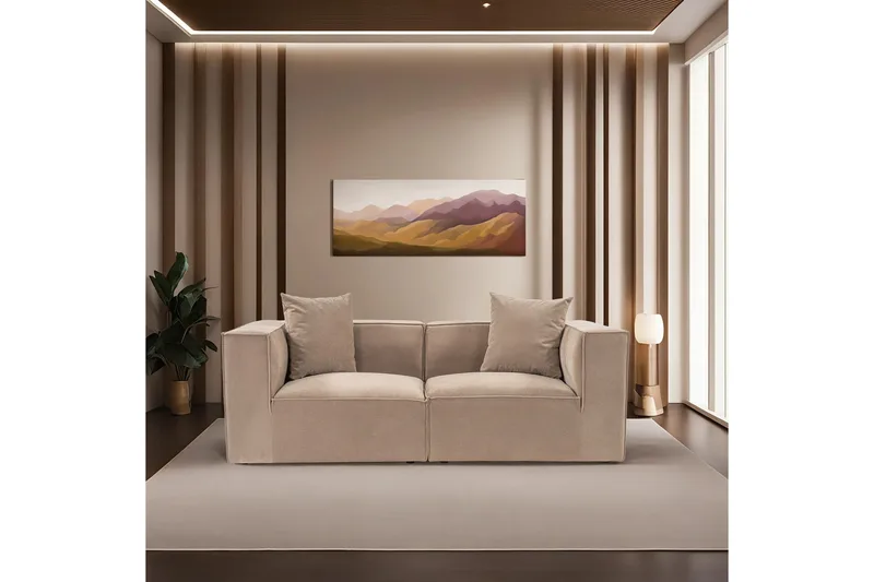 Gregor Sohva 2-istuttava - Cappuccino - Huonekalut - Sohva - 2:n istuttava sohva