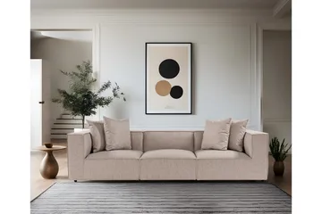 Gregor Sohva 3-istuttava - Hiekkabeige - Huonekalut - Sohva - 3:n istuttava sohva
